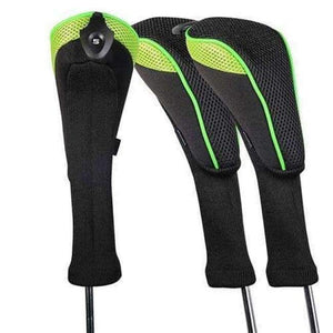Planet Gates Green Golf Club Head Cover 3pcs/set Golf Accessories Interchangeable No. HeadCovers Protect Set CTMT-01