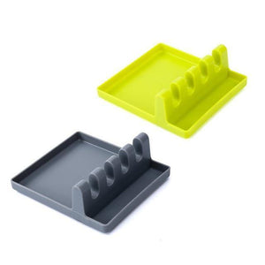 Kitchen Cooking Utensil Holder Silicone Utensil Rest Spoon Rest Utensil Spatula Holder Heat Resistant Cooking Tool Drop Ship