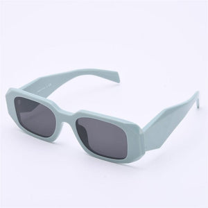 Planet Gates green-grey / China / with box Sunglasses For Men and Women Summer Style Anti-Ultraviolet 17WF Retro Square Plate Full Frame Brand Glasses Random Box