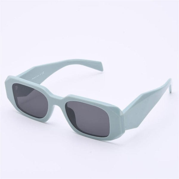 Planet Gates green-grey / China / with box Sunglasses For Men and Women Summer Style Anti-Ultraviolet 17WF Retro Square Plate Full Frame Brand Glasses Random Box