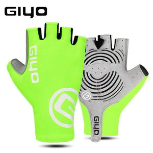 Planet Gates Green Half Finger / M Cycling Gloves Half Finger Gel Sports Racing Bicycle Mittens Women Men Summer Road Bike Gloves MTB Luva Guantes Ciclismo