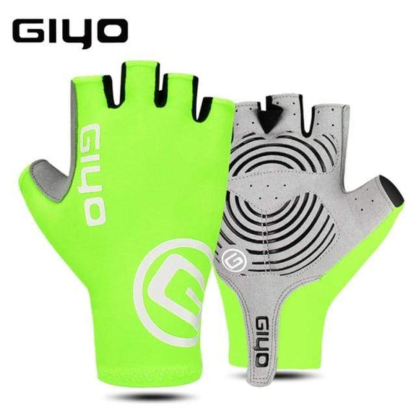 Planet Gates Green Half Finger / M Cycling Gloves Half Finger Gel Sports Racing Bicycle Mittens Women Men Summer Road Bike Gloves MTB Luva Guantes Ciclismo
