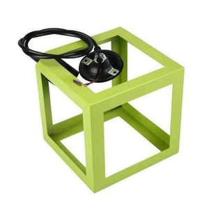 Planet Gates Green Hanging Light Square Lampshade E27 Bulb Retro Ceiling Light Fitting Lamp Guard Wire Cage Lamp Cover Lamp shades Chandelier