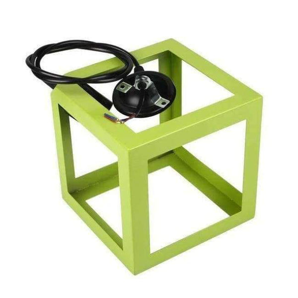 Planet Gates Green Hanging Light Square Lampshade E27 Bulb Retro Ceiling Light Fitting Lamp Guard Wire Cage Lamp Cover Lamp shades Chandelier