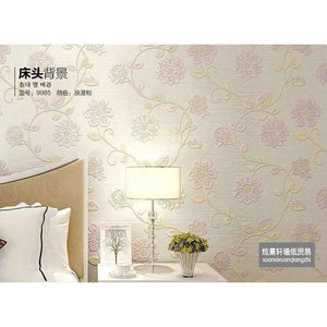 Planet Gates Green High quality 0.53m*10m Modern Luxury 3d wallpaper roll mural papel de parede flocking for striped wall paper 5 color