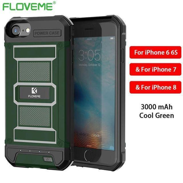 Planet Gates Green i6 i6s i7 i8 / China FLOVEME 4200mAh Battery Charger Cases For iPhone 8 7 6s Plus External 3000mAh Armor Battery Phone Case For iPhone 7 6 Power Bank