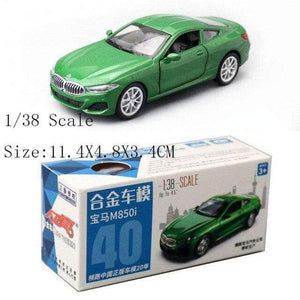 Planet Gates Green In Box 2 High Simulation 1:32 M850i Alloy Car Model Diecast Vehicles Metal Toy Car Sound light Pull Back Car For Kids Gift Collection