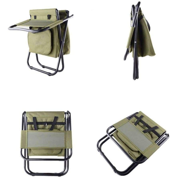 Planet Gates green Jeebel Foldable Fishing Chair Portable Zipper Bag Rest High Quality  Oxford Cloth Folding Beach Picnic Tourist Outdoor Furniture