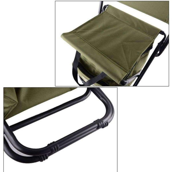 Planet Gates green Jeebel Foldable Fishing Chair Portable Zipper Bag Rest High Quality  Oxford Cloth Folding Beach Picnic Tourist Outdoor Furniture