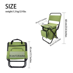 Planet Gates green Jeebel Foldable Fishing Chair Portable Zipper Bag Rest High Quality  Oxford Cloth Folding Beach Picnic Tourist Outdoor Furniture