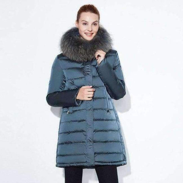 Planet Gates green / L 2018 winter jacket Fashionable women thick Long Coat Warm Jackets Hood Adjustable Waist solid slim Cotton Padded