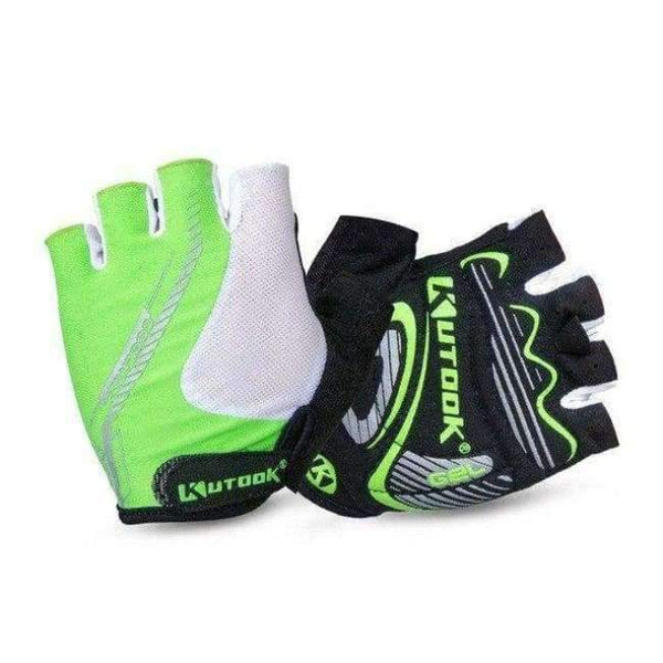 Planet Gates green L Bodybuilding Half Finger Gloves Fitness Cycling Bike Bicycle Accessories Outdoor Sport High Elasticity Woman Man Gloves