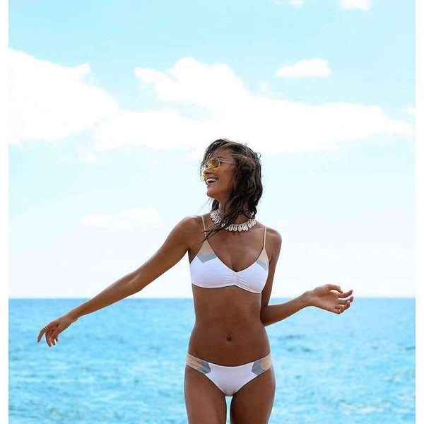 Planet Gates Green / L Brazilian bikini patchwork swimsuit plavky cheap swimwear women patchwork bathing suit 2018 sexy swimwear