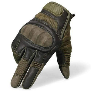 Planet Gates Green / L / China Touchscreen PU Leather Motorcycle Hard Knuckle Full Finger Gloves Protective Gear Racing Biker Riding Motorbike Moto Motocross