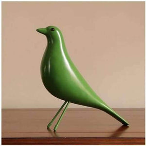Planet Gates green / L Europe Resin Bird Figurine Home Furnishing Decoration Craft Wedding Christmas Gift Peace Dove Statue Home Office Mascot