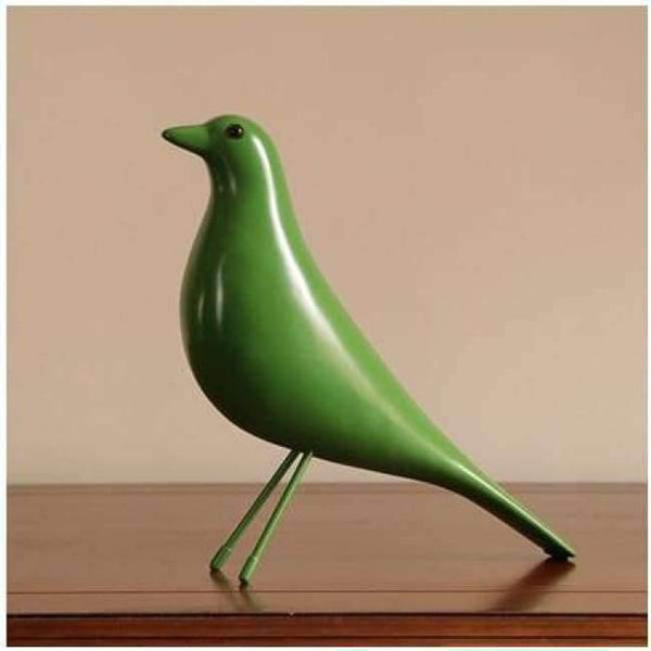 Planet Gates green / L Europe Resin Bird Figurine Home Furnishing Decoration Craft Wedding Christmas Gift Peace Dove Statue Home Office Mascot