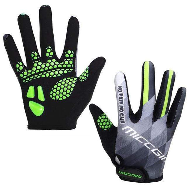 Planet Gates Green / L Gloves Cycling Touch Screen GEL Bike Sport Shockproof Road Full Finger Bicycle Glove For Men Woman MICCGIN