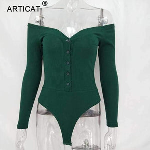 Planet Gates Green / L Off Shoulder Knitted Sexy Bodysuit Women 2018 Strapless Elastic Summer Top Bodycon Jumpsuit Rompers Casual Body Playsuit