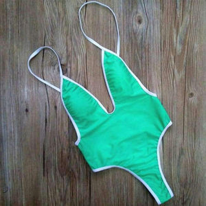 Planet Gates Green / L One Piece Swimsuit 2018 Sexy Swimwear Women High Waist Bathing Suit Backless Bodysuit Summer Beach Wear Feminina Biquini