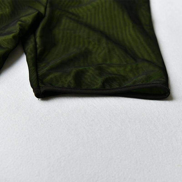 Planet Gates Green / L Transparent Sexy Rompers Womens Jumpsuit Strapless Backless Bandage Bodycon Playsuit Party Jumpsuits For Women 2018