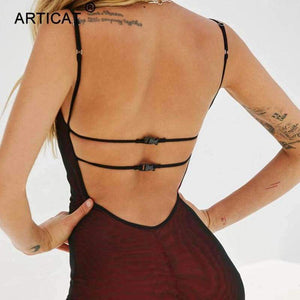 Planet Gates Green / L Transparent Sexy Rompers Womens Jumpsuit Strapless Backless Bandage Bodycon Playsuit Party Jumpsuits For Women 2018