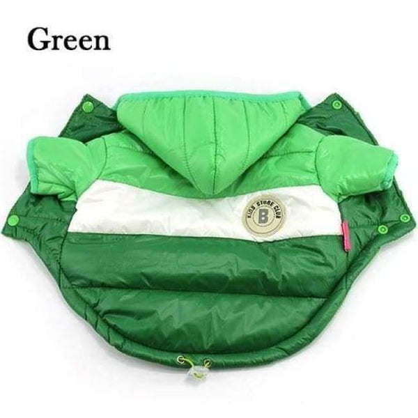 Planet Gates Green / L Winter Pet Dog Clothes Warm Down Jacket Waterproof Coat S-XXL Hoodies for Chihuahua Small Medium Dogs Puppy PETASIA