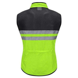 Planet Gates Green / L WOSAWE High Visibility Cycling Vest Safety Reflective Vest Night Riding Protect Jacket Pocket Breathable Motorcycle Bicycle Vest