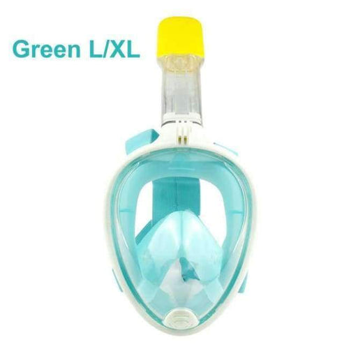 Planet Gates Green  L  XL / China Swimming Underwater Children Adult Diving Mask Full Face Spearfishing Snorkel Mask Silicone Plastic Scuba Mask