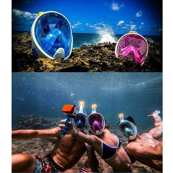 Planet Gates Green  L  XL / China Swimming Underwater Children Adult Diving Mask Full Face Spearfishing Snorkel Mask Silicone Plastic Scuba Mask
