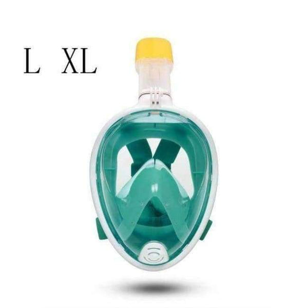 Planet Gates Green L XL Diving Mask Full Face Snorkeling Mask Underwater Anti Fog Snorkeling Diving Mask For Swimming Spearfishing Dive Men