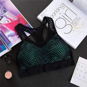 Planet Gates Green / L Yoga Top Fitness Breathable Shockproof Sport Shirt Women Vest Brassiere Gym Shirt Women Sport Clothes for Women