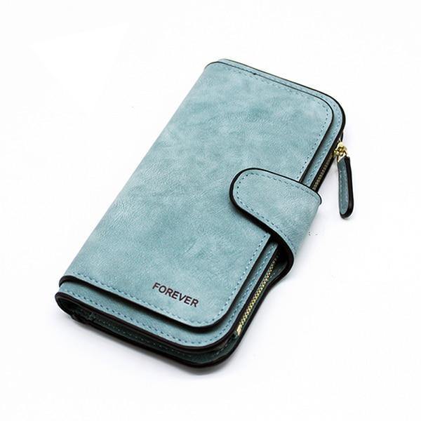 Planet Gates Green Leather Women Wallets High Quality Designer Zipper Long Wallet Women Card Holder Ladies Purse Money Bag Carteira Feminina