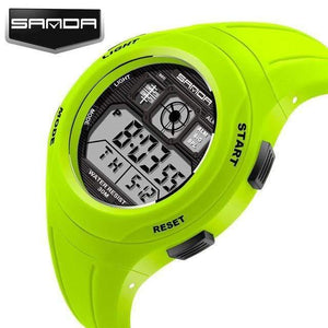 Planet Gates Green LED Digital Children Watch Kids Watches Girls Boys Clock Child Sport Wrist Watch Electronic for Girl Boy Surprise Gift