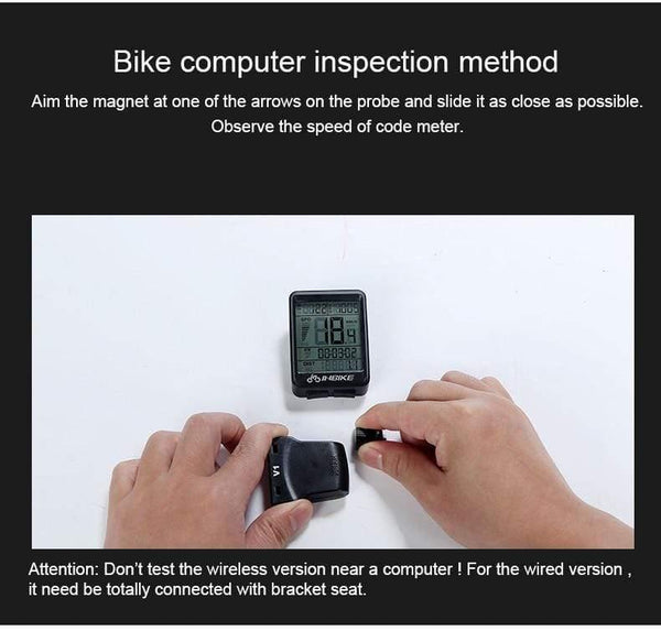Planet Gates Green Light-Wireless Waterproof Bicycle Computer Wireless And Wired MTB Bike Cycling Odometer Stopwatch Speedometer Watch LED Digital Rate