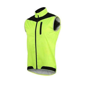 Planet Gates Green / M ARSUXEO Men Women Cycling Vest Windproof Waterproof Running Vest MTB Bike Bicycle Reflective Clothing Sleeveless Cycling Jacket
