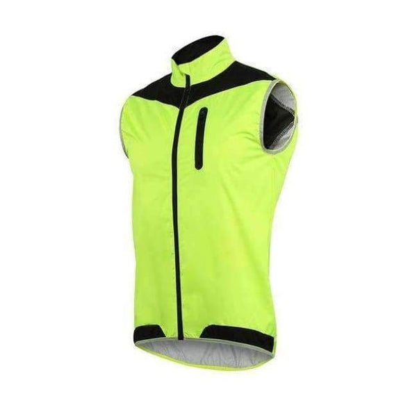 Planet Gates Green / M ARSUXEO Men Women Cycling Vest Windproof Waterproof Running Vest MTB Bike Bicycle Reflective Clothing Sleeveless Cycling Jacket