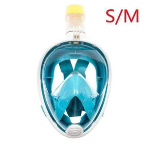 Planet Gates GREEN M / China Full Face Diving Mask Detachable Dry Summer Snorkeling Diving Mask Swimming Training Scuba Anti-fog Under Water Snokel