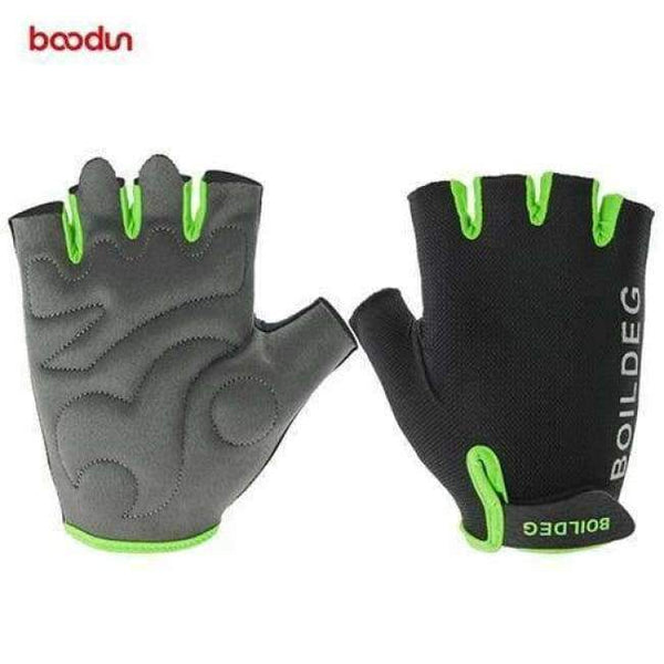 Planet Gates green / M Gym Gloves Men Women Body Building Half Finger Fitness Gloves Anti-slip Weight Lifting Sports Training Gloves Breathable