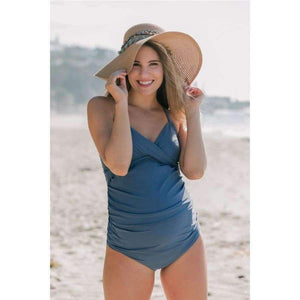 Planet Gates green / M Large Size Maternity Swimwear Comfortable Pregnant Women Swimsuit Pure Color Jumpsuit Beach Wear Pregnancy Clothes Gift