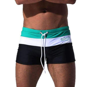 Planet Gates Green / M Mens Swimwear Maillot De Bain Boy Swim Suits Boxer Shorts Swim Trunks Men Swimsuit Surf Banadores