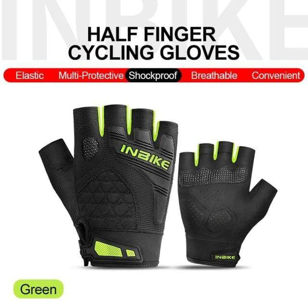 Planet Gates Green / M Motorcycle Gloves Half Finger Fingerless Motorbike Gloves Men Women Summer Breathable Cycling Shockproof MTB Sport Gym