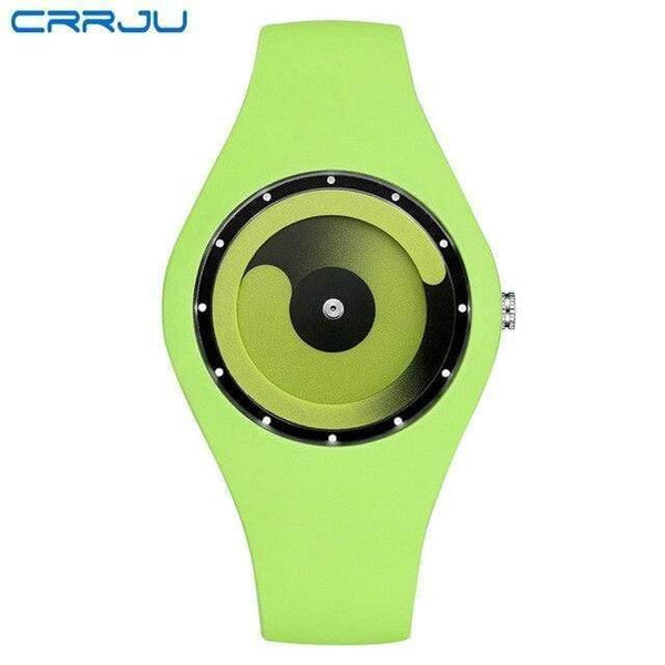Planet Gates green Men watch Sport Student Watch Neutral Silicone Watches Wristwatch New Waterproof Relogio Masculino