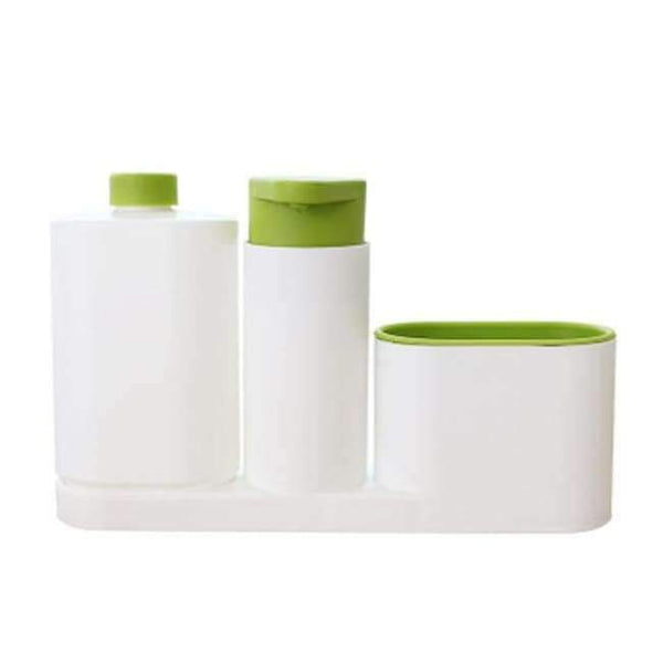 Planet Gates GREEN Multifunctional Kitchen Washing Sponge Storage Shelf Sink Detergent Soap Dispenser Storage Rack Organizer Stands KC1675