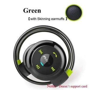 Planet Gates Green no card Bluetooth Headphone Neckband Audifonos Sport Wireless Earphones Sweatproof Headset Auriculares Inalambrico Ecouteur Earbud