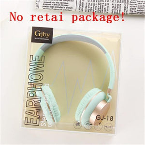 Planet Gates green no package Wired headphones with Mic Portable Foldable On-Ear Headset with Microphone for Phones xiaomi PC MP3 Girls