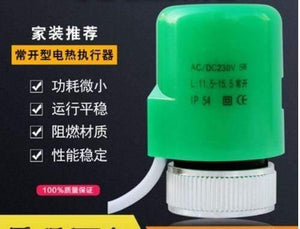 220V NO NC electric thermal actuator valve head for thermostat manifold underfloor heating radiator normally opened closed