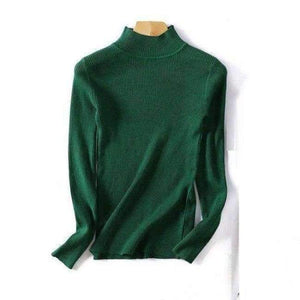 Planet Gates Green / One Size Autumn Winter Woman Sweater Knitting Pullovers Shiny Lurex Sweater Women Slim Black soft sweater Bottoming Casual Jumper