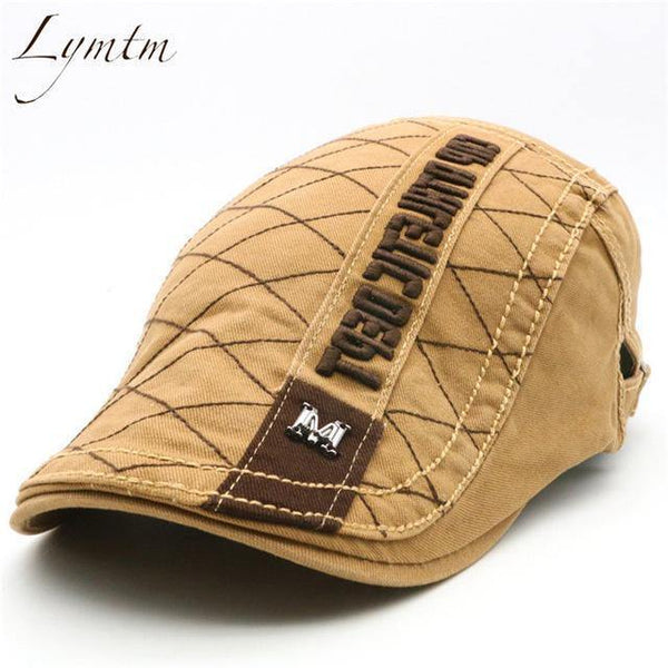 Planet Gates Green / One Size Men High Quality Retro Adult Berets  Embroidery Striped Khaki Army green Black Cabbie