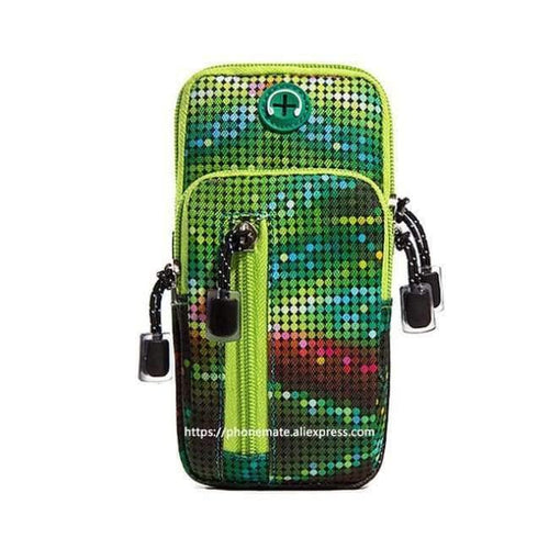 Planet Gates Green Outdoor arm bag Gym Sports Armbands Running Phone holder case arm/wirst bag for iPhone 6/6s/7plus/8/X s8/s9 plus