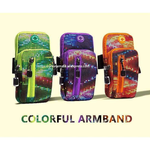 Planet Gates Green Outdoor arm bag Gym Sports Armbands Running Phone holder case arm/wirst bag for iPhone 6/6s/7plus/8/X s8/s9 plus